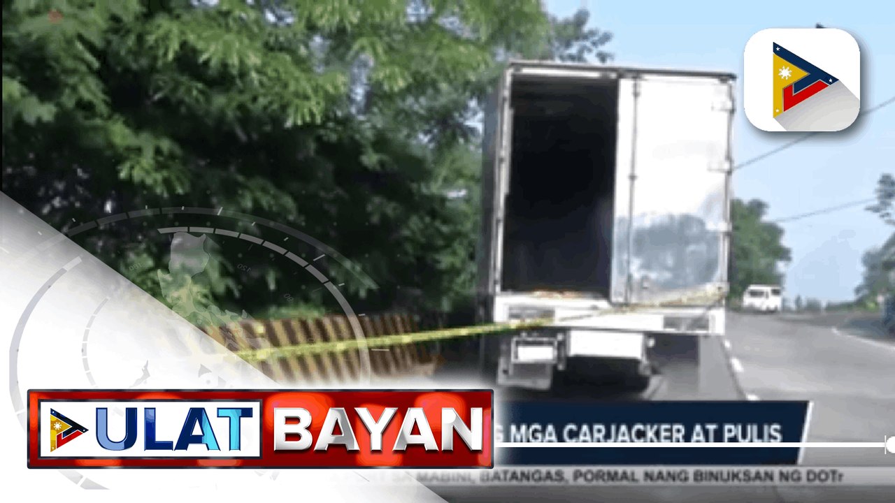 5 patay sa engkwentro ng mga carjacker at pulis; Dalawa sa mga napatay, nakasuot ng uniporme ng pulis