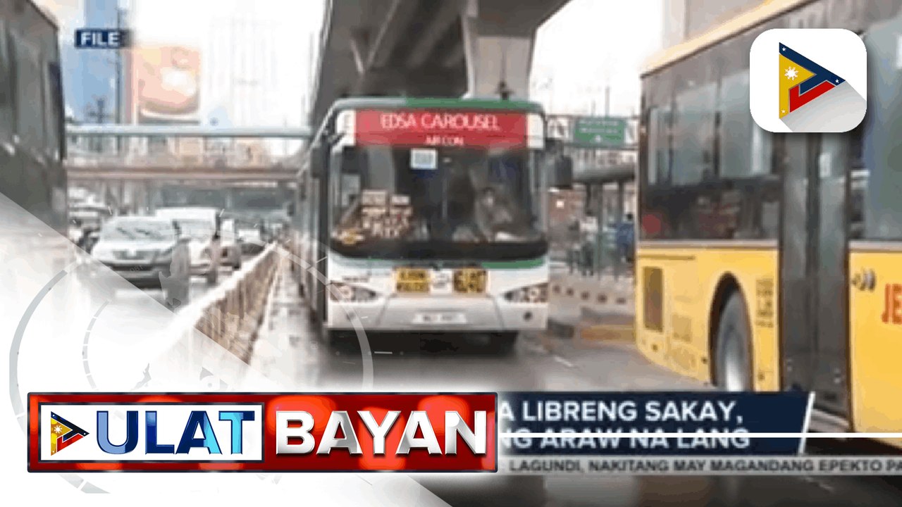Programa para sa libreng sakay, hanggang ngayong araw na lang; LTFRB, pinoproseso na ang extension ng libreng sakay sa pamamagitan ng RA 11518 o GAA