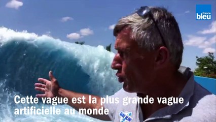 La plus haute vague artificielle au monde est à Wave Island à Monteux