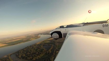 Slovakya'da üretilen uçan araba ilk şehirler arası uçuşunu gerçekleştirdi
