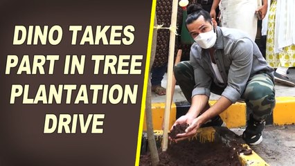 Dino Morea takes part in tree plantation drive