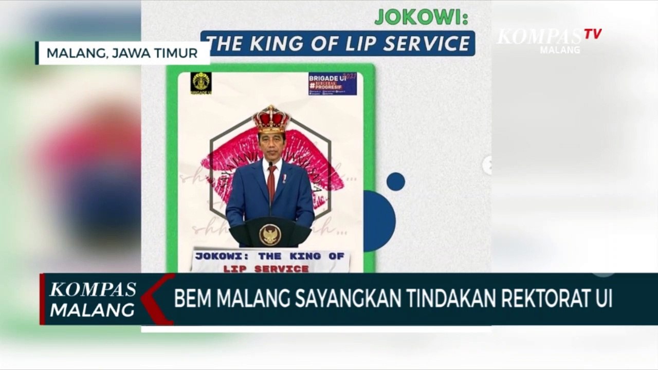 BEM Malang Dukung Kritik BEM UI Pada Jokowi Terkait The King of Lip Service