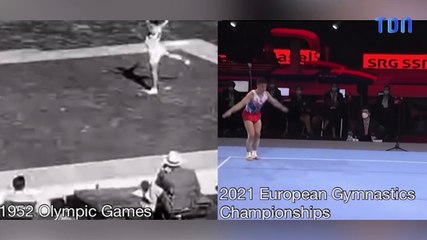 Voici à quoi ressemblait la gymnastique aux Jeux olympiques en 1952