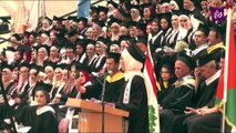 المقدسية منى الكرد خلال حفل تخرجها من جامعة بيرزيت: لا تسكتوا على الظلم والاضطهاد
