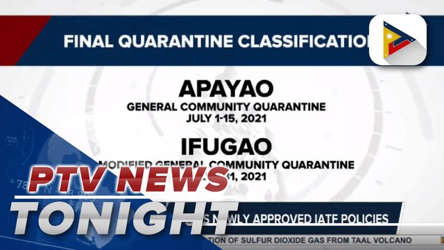 Palace announces newly approved IATF policies; 7-day quarantine for international-bound travelers from green countries starting July 1