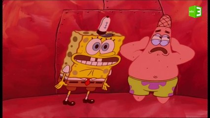 سبونج بوب وبسيط يسقطان في الهاوية