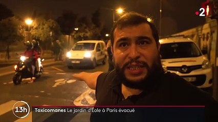 Paris : des dizaines de toxicomanes évacués du jardin d'Éole