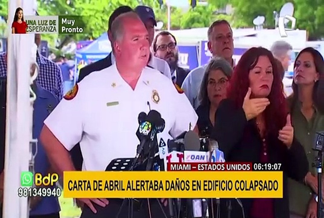 Miami: carta enviada en abril alertaba colapso de edificio Champlain Towers