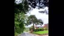 Stunning footage shows 'ferocious' lightning strike over Sussex