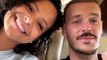 M.Pokora et sa femme Christina Milian dans l'avion. Juin 2021