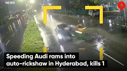 Speeding Audi rams into auto-rickshaw in Hyderabad, kills 1