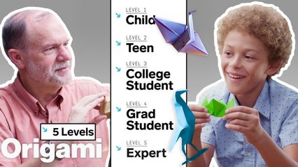 Physicist Explains Origami in 5 Levels of Difficulty