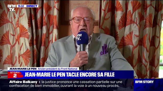 Pour Jean-Marie Le Pen, la campagne de dédiabolisation menée par sa fille montre ses limites, parfois son échec