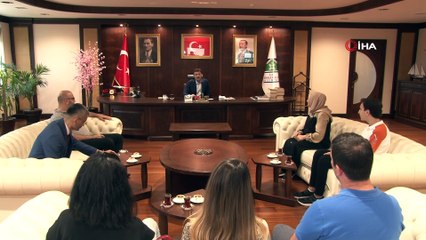 Başkan Bahadır, LGS’de Türkiye birincisini makamında ağırladı