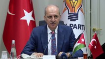 ANKARA - Numan Kurtulmuş, Ürdün Temsilciler Meclisi Filistin Komitesi heyeti ile görüştü