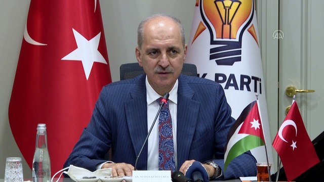 ANKARA - Numan Kurtulmuş, Ürdün Temsilciler Meclisi Filistin Komitesi heyeti ile görüştü