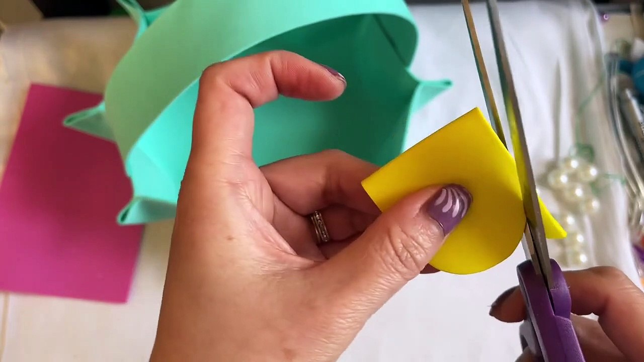 How To Make A Beautiful Easy Easter Basket/ Diy Easter Basket Step By Step/ The Twins Day Art/Crafts