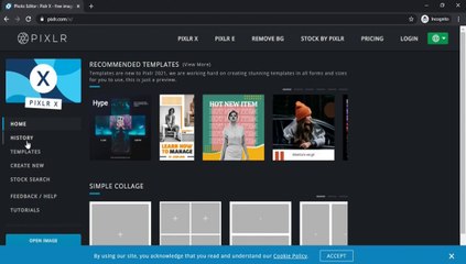 Pixlr online photo editor