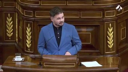 Rufián a Sánchez: "También dijo que no habría indultos, denos tiempo"