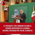 El presidente López Obrador celebró el segundo aniversario de la Guardia Nacional