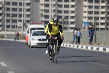 İsrail saldırısı sonrası rehabilitasyon amacıyla "Psikolojik Deşarj" adlı bisiklet yarışı düzenlendi