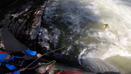 Kayakers Rescue Man Caught In Dam's Churning Current