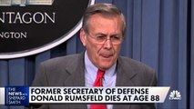 Fmr. Defense Secretary Donald Rumsfeld dies at 88