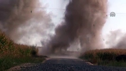 Yola döşenen bomba böyle imha edildi