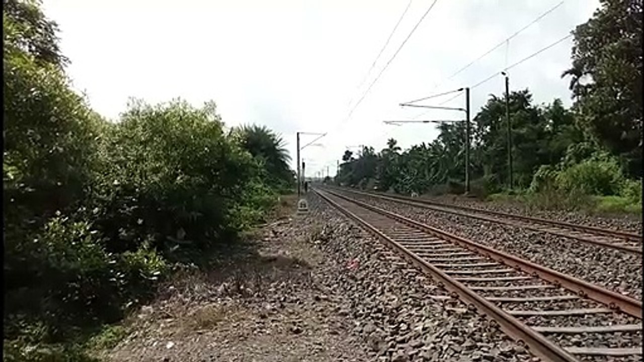 WAP-7 leading Puri-Kamakhya weekly express towards its destination __ Eastern Railway