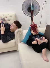 When Baby At Home With Dad#1 - The child is gluttonous and the ending is unexpected