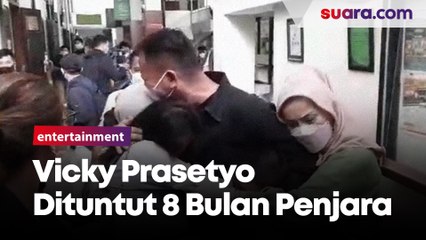 Dituntut 8 Bulan Penjara, Vicky Prasetyo Disambut Tangis Keluarganya Usai Sidang