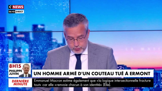 Les images effrayantes d'un homme armé d un couteau dans le Val d'Oise qui menace des enfants avant d être abattu en pleine rue par la police