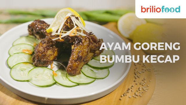 Resep ayam goreng bumbu kecap, renyah di luar, lembut dan meresap sampai ke tulang-tulang