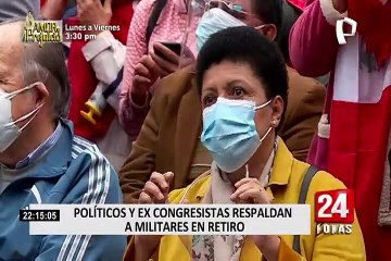 Personal en retiro de las FF.AA y PNP realizaron platón en Óvalo Quiñones