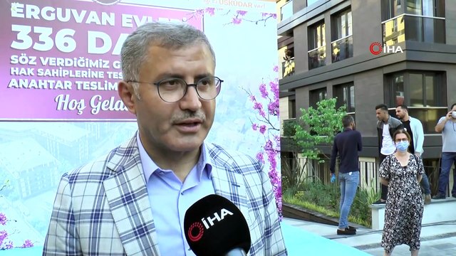 Üsküdar'da kentsel dönüşümün ardından anahtarlar hak sahiplerine teslim edildi