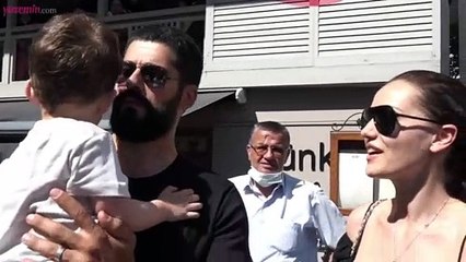 Karan bebek alışverişte yorgun düştü! Fahriye Evcen: Kanım dondu!