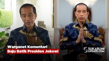 Warganet Komentari Baju Batik Presiden Jokowi