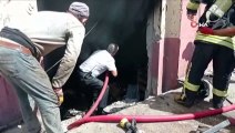Siirt'te yakıt kazanlarında çıkan yangın itfaiye ekiplerince söndürüldü
