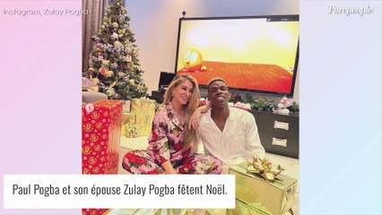 Paul Pogba avec sa femme Maria : après l'élimination à l'Euro, il retrouve le sourire