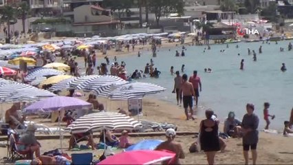 Didim'de normalleşmenin ilk gününde plajlar doldu