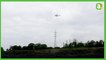 Démontage d'un pylône Elia par hélicoptère