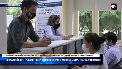 La mayoría de los fallecidos por covid-19 en Misiones no se había vacunado