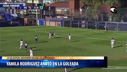 Yamila Rodriguez anotó en la goleada