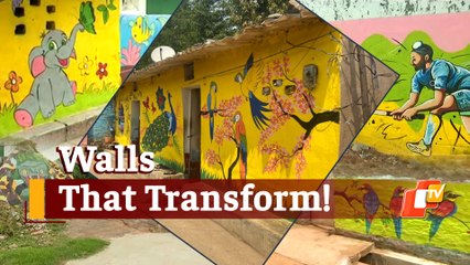 Odisha: These wall paintings will let you forget it is a slum