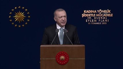 Cumhurbaşkanı Erdoğan: "Şiddet uygulama ihtimali olan bireylerin öfke kontrollerinin sağlanabilmesine yönelik eğitimlere başlıyoruz"