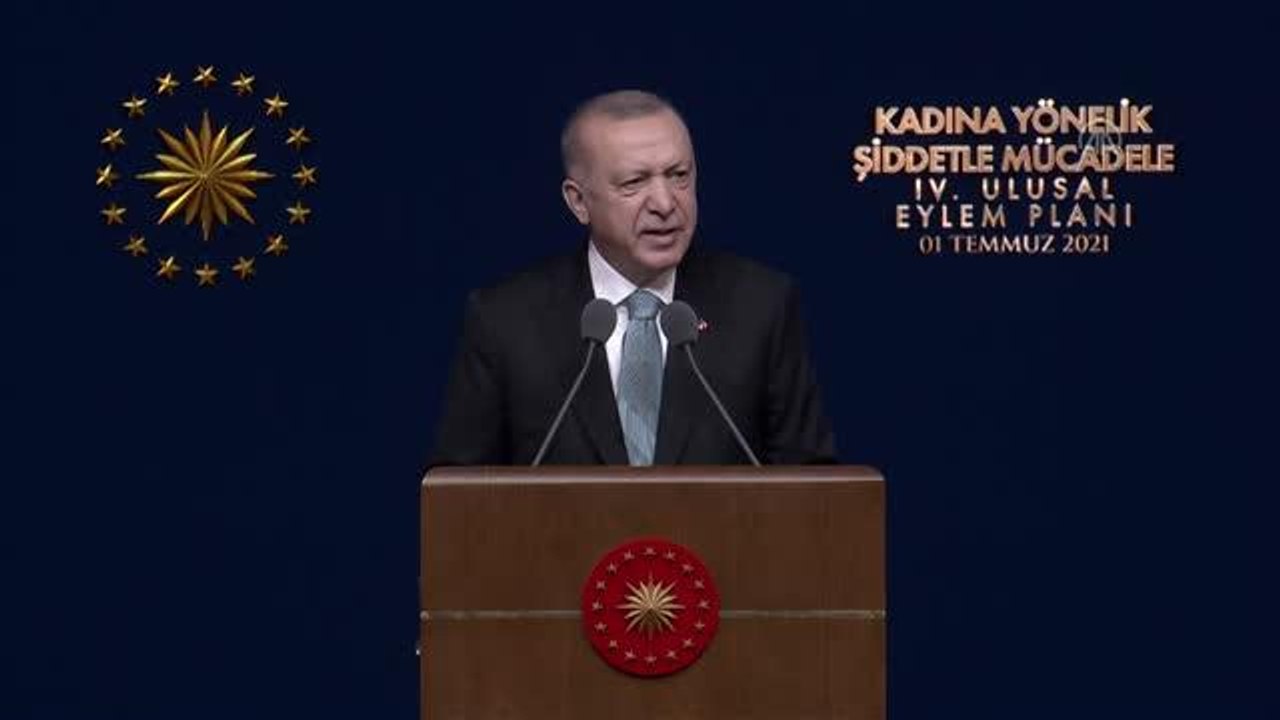 Cumhurbaşkanı Erdoğan: "Şiddet uygulama ihtimali olan bireylerin öfke kontrollerinin sağlanabilmesine yönelik eğitimlere başlıyoruz"
