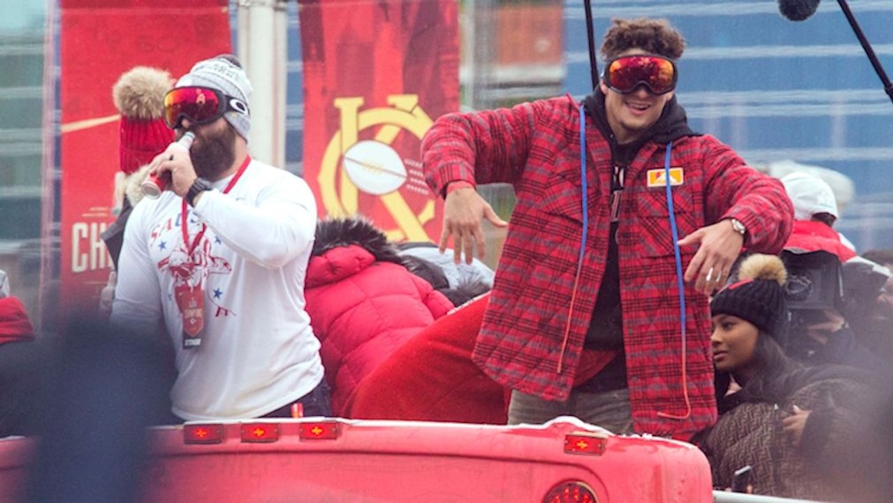 Parade bei Minusgraden - Kansas City feiert seine Chiefs