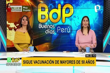 Continúa vacunación de mayores de 50 años en Lima y Callao