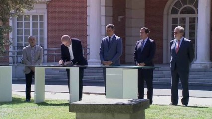 Gobierno y agentes sociales firman el acuerdo de reforma de pensiones