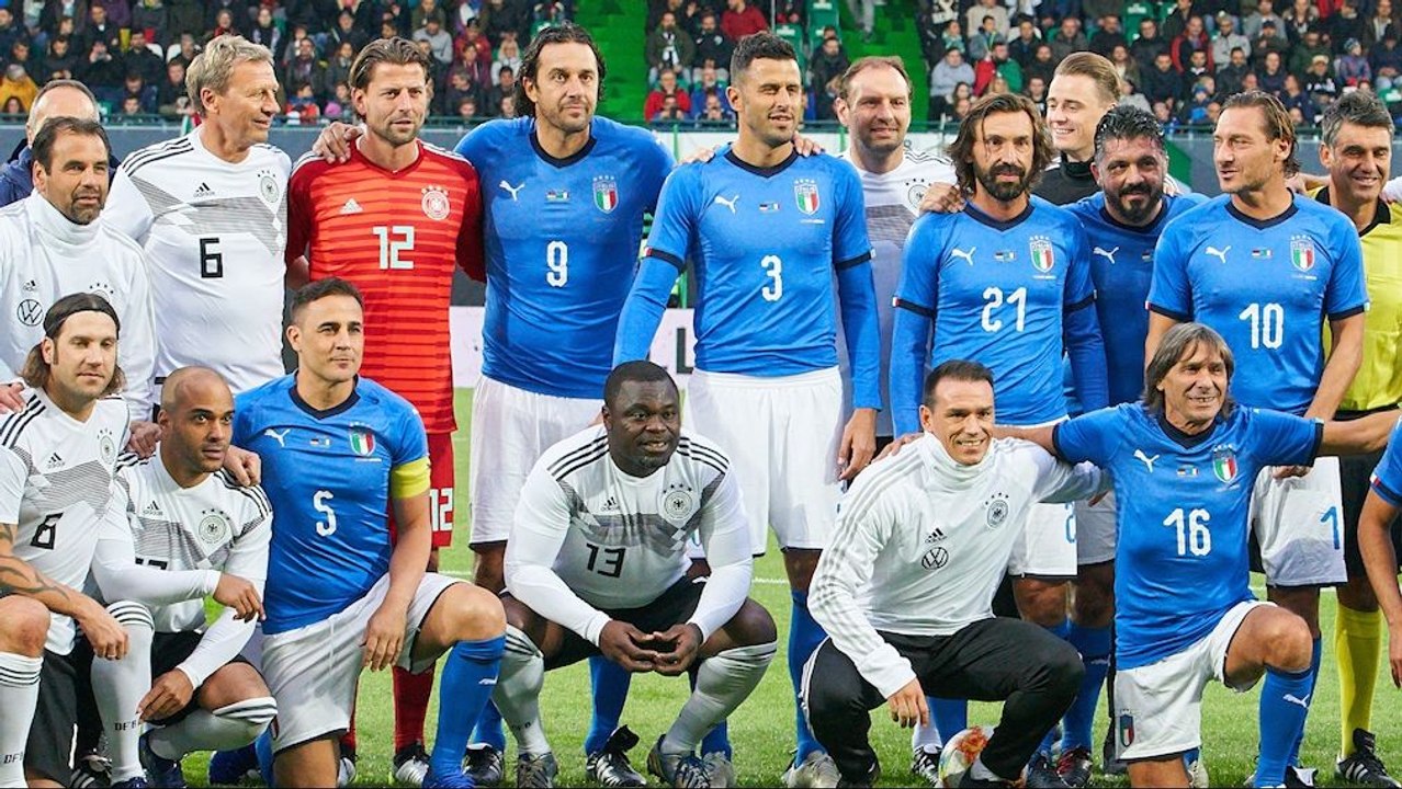 Legendenspiel zwischen großen Rivalen: Totti, Pirlo & Co. zurück in Deutschland